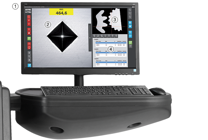 Vickers Knoop hardness tester software